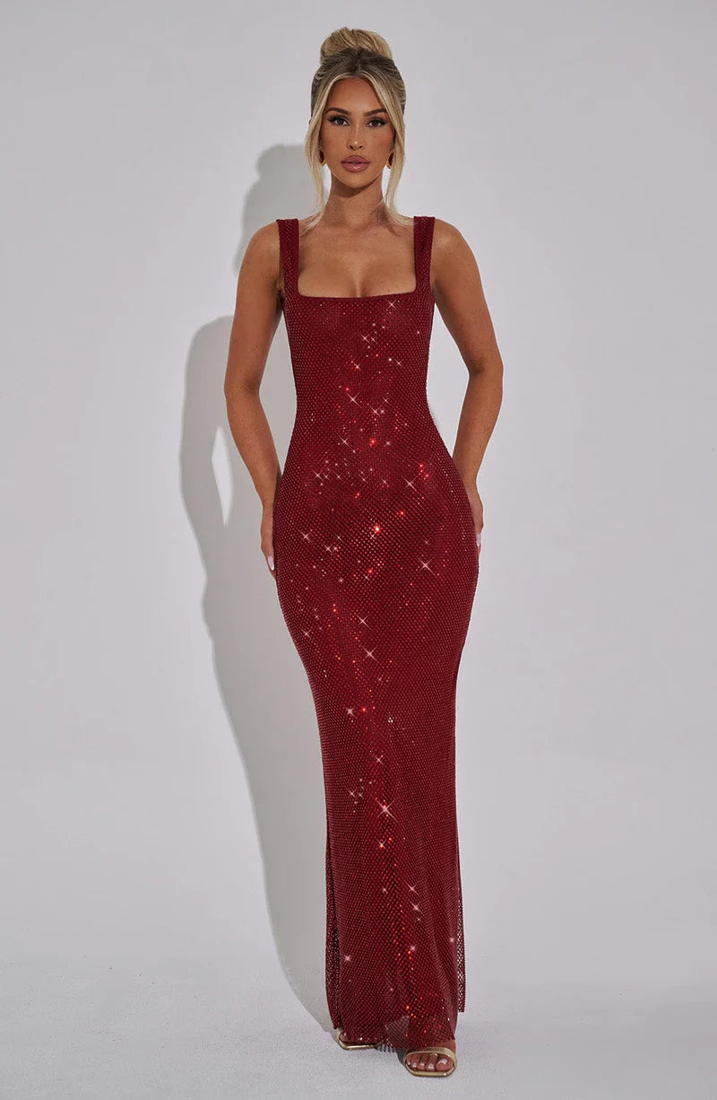 BELLA MAXI VESTIDO - ROJO