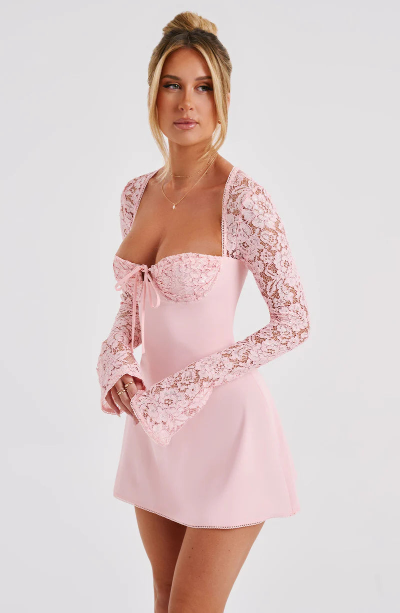 ROSIE MINI VESTIDO - ROSA