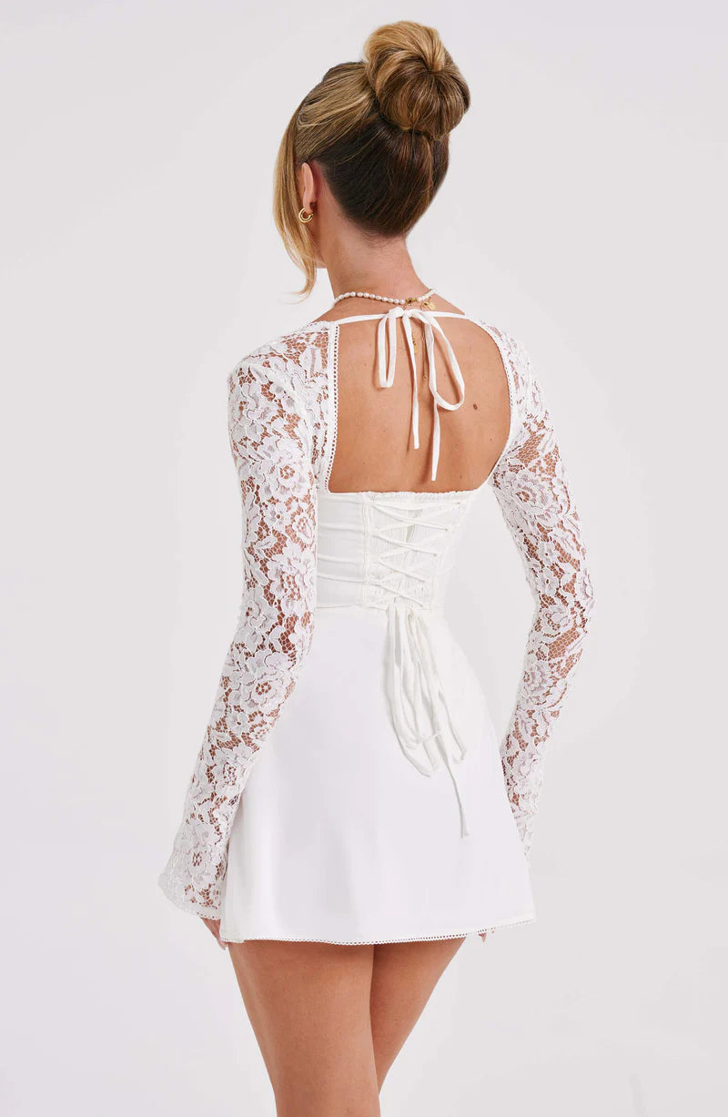 ROSIE MINI VESTIDO - BLANCO