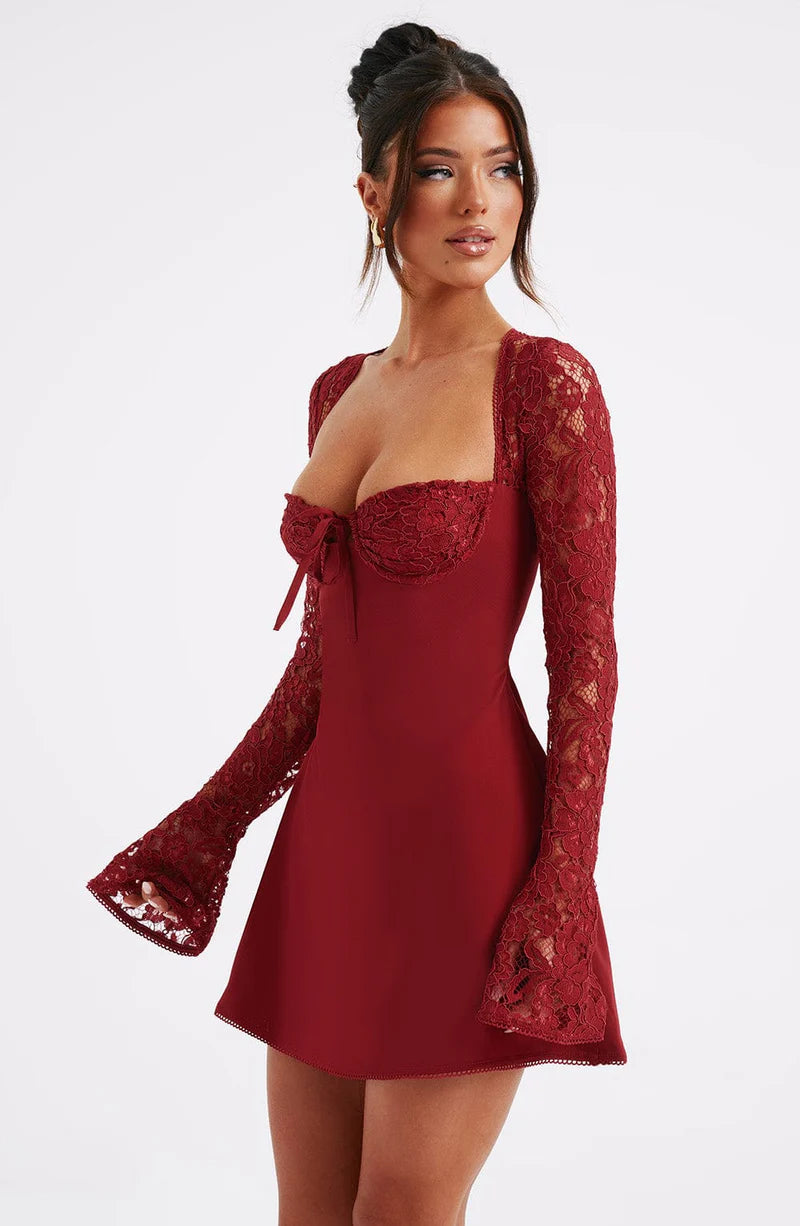 ROSIE MINI VESTIDO - ROJO