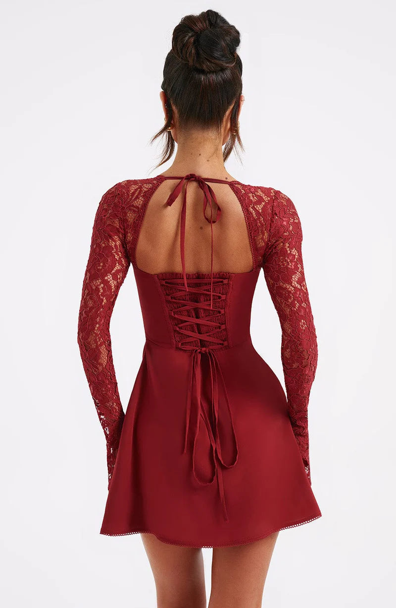 ROSIE MINI VESTIDO - ROJO