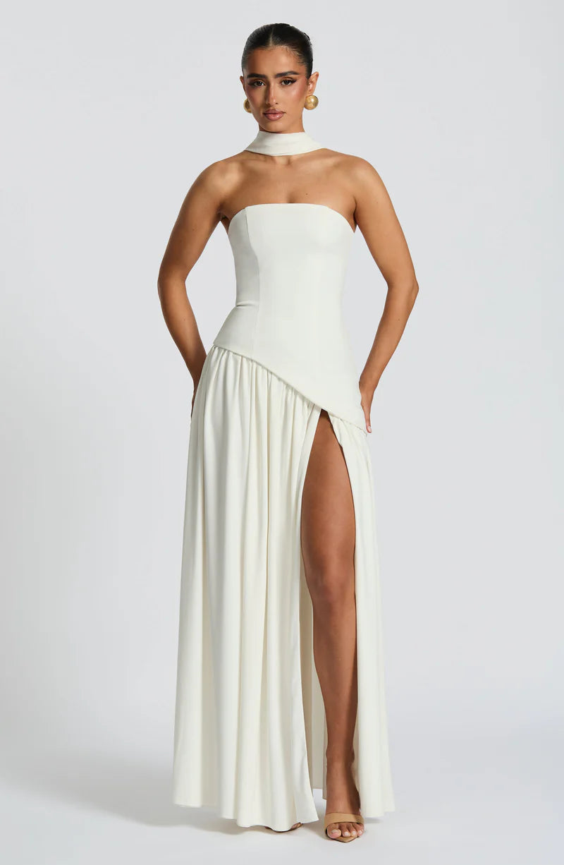FLORA MAXI VESTIDO - BLANCO