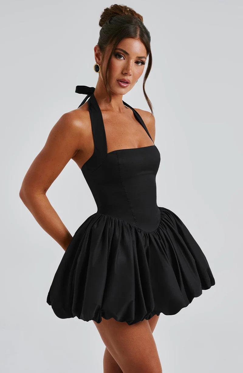 GISELLE MINI VESTIDO - NEGRO