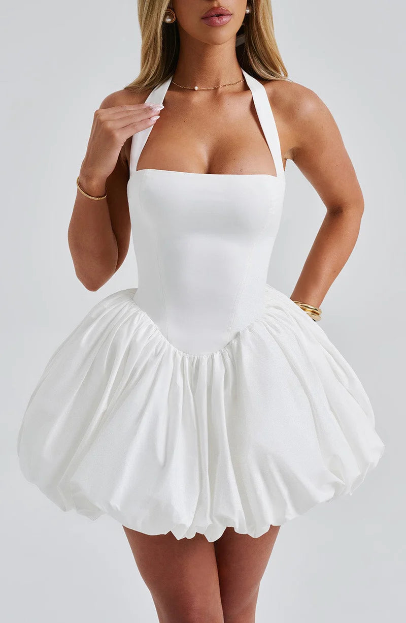 GISELLE MINI VESTIDO - BLANCO
