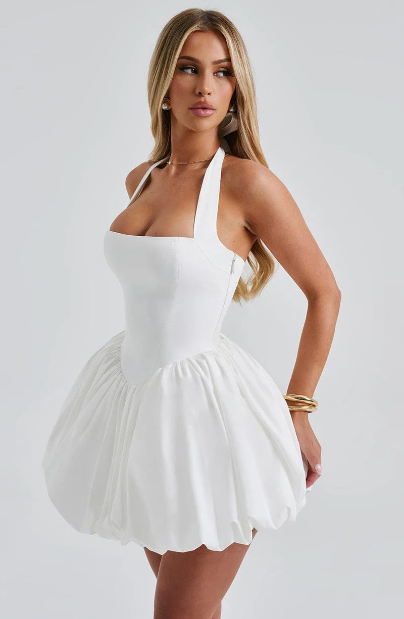 GISELLE MINI VESTIDO - BLANCO