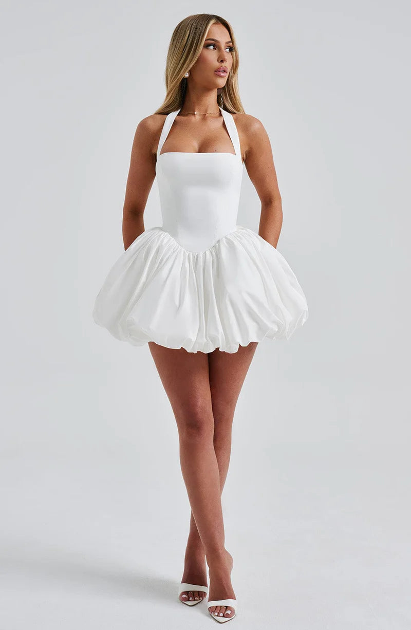 GISELLE MINI VESTIDO - BLANCO