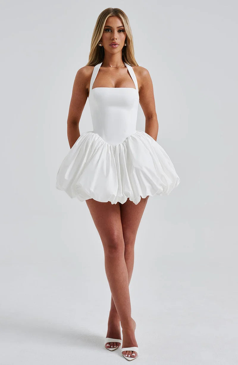 GISELLE MINI VESTIDO - BLANCO