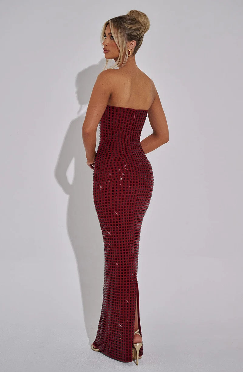 CINDY MAXI VESTIDO - ROJO
