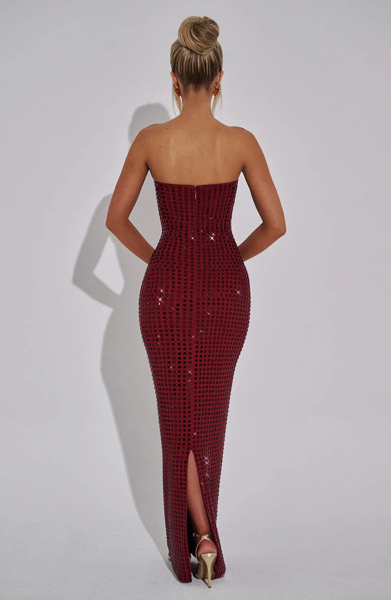 CINDY MAXI VESTIDO - ROJO