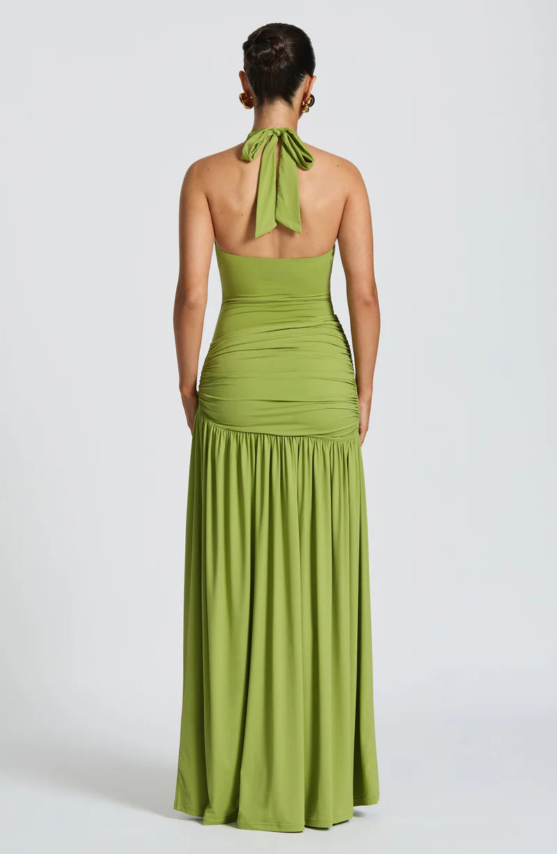 TYRA MAXI VESTIDO SET - VERDE