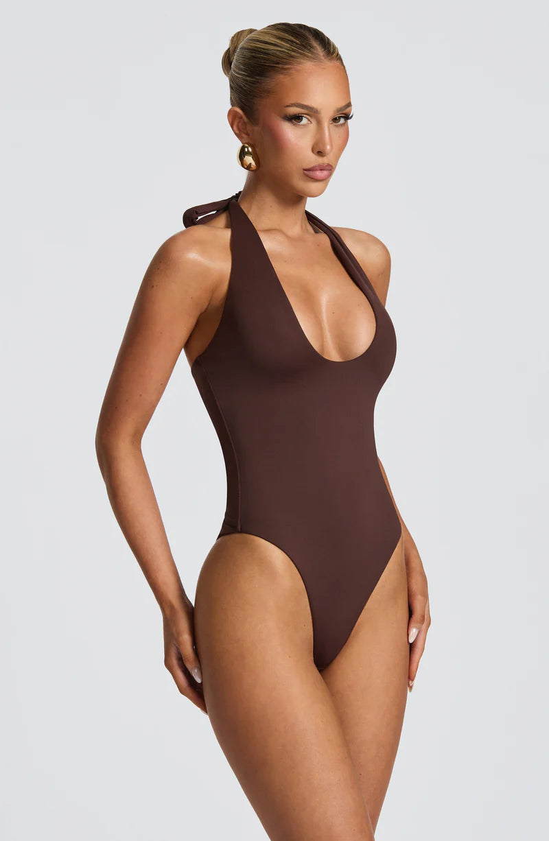 TYRA MAXI VESTIDO SET - MARRÓN