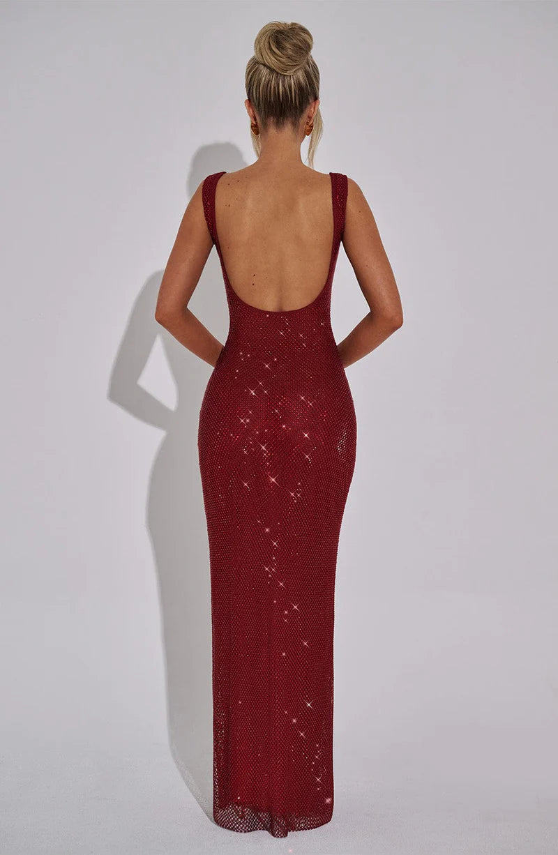 BELLA MAXI VESTIDO - ROJO