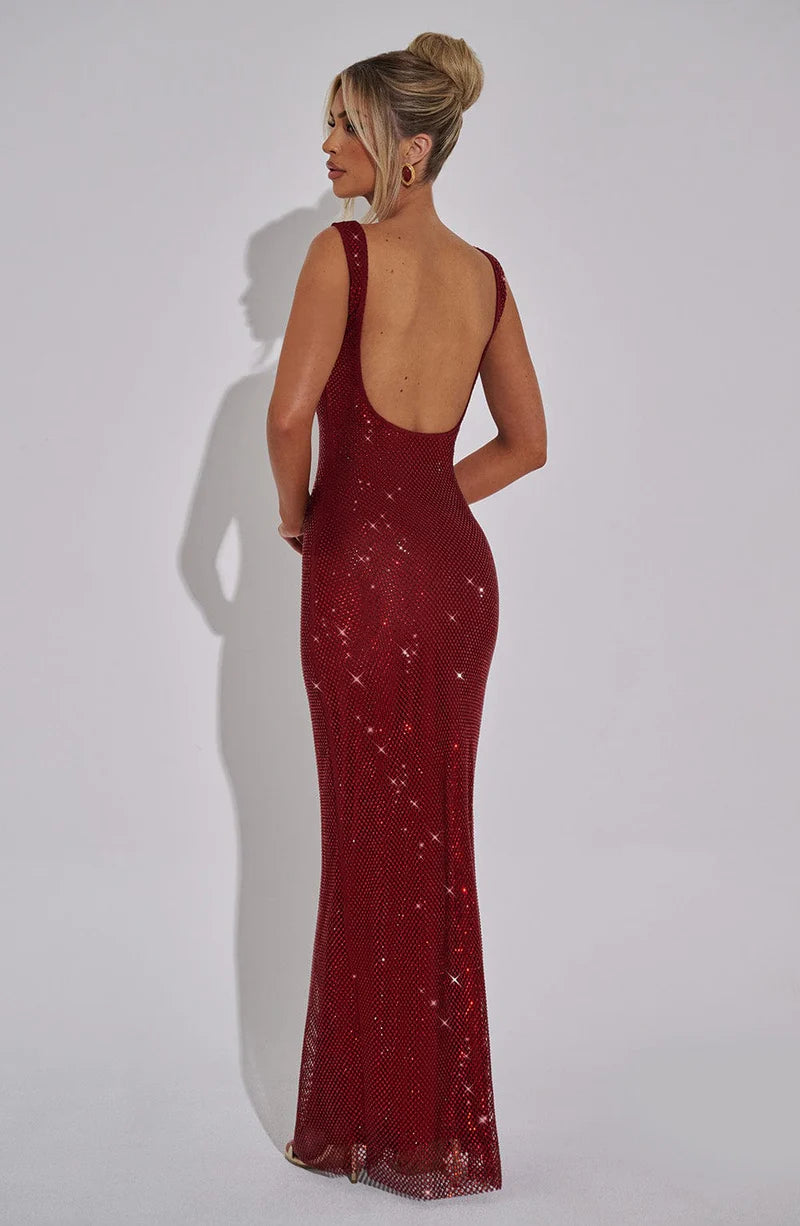 BELLA MAXI VESTIDO - ROJO