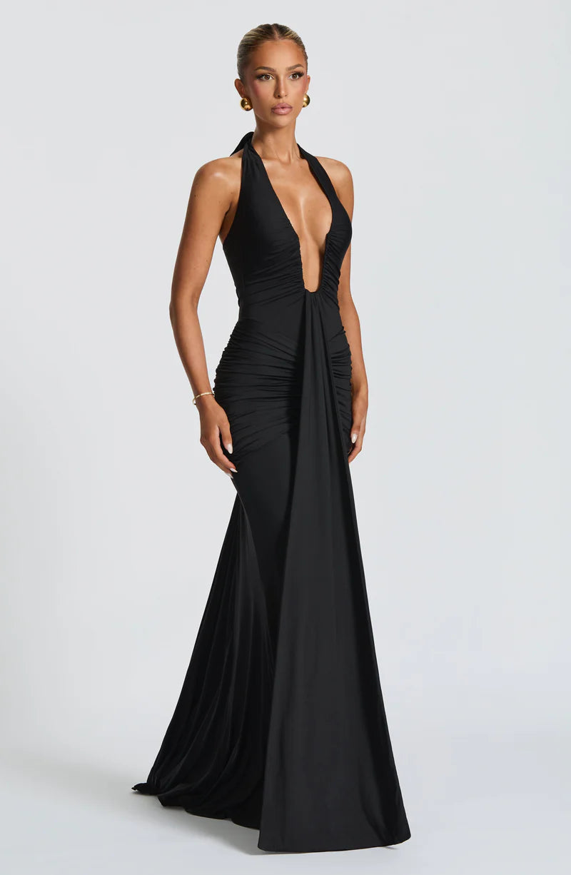 MARIE MAXI VESTIDO - NEGRO