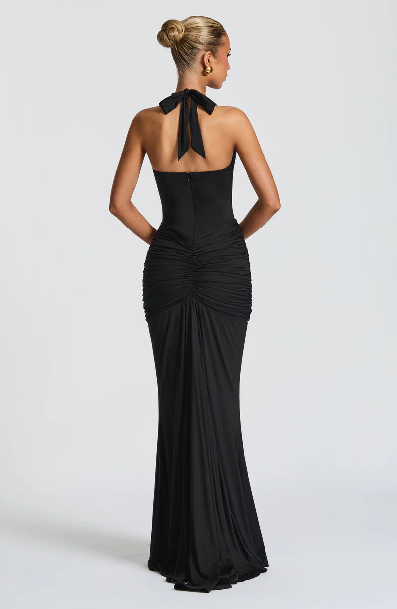 MARIE MAXI VESTIDO - NEGRO