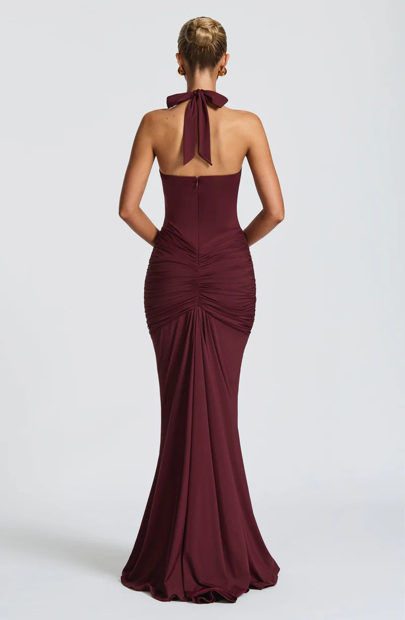 MARIE MAXI VESTIDO - ROJO CHERRY