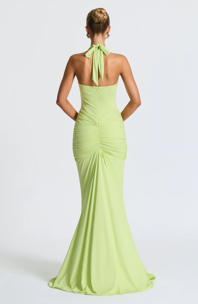 MARIE MAXI VESTIDO - VERDE LIMA