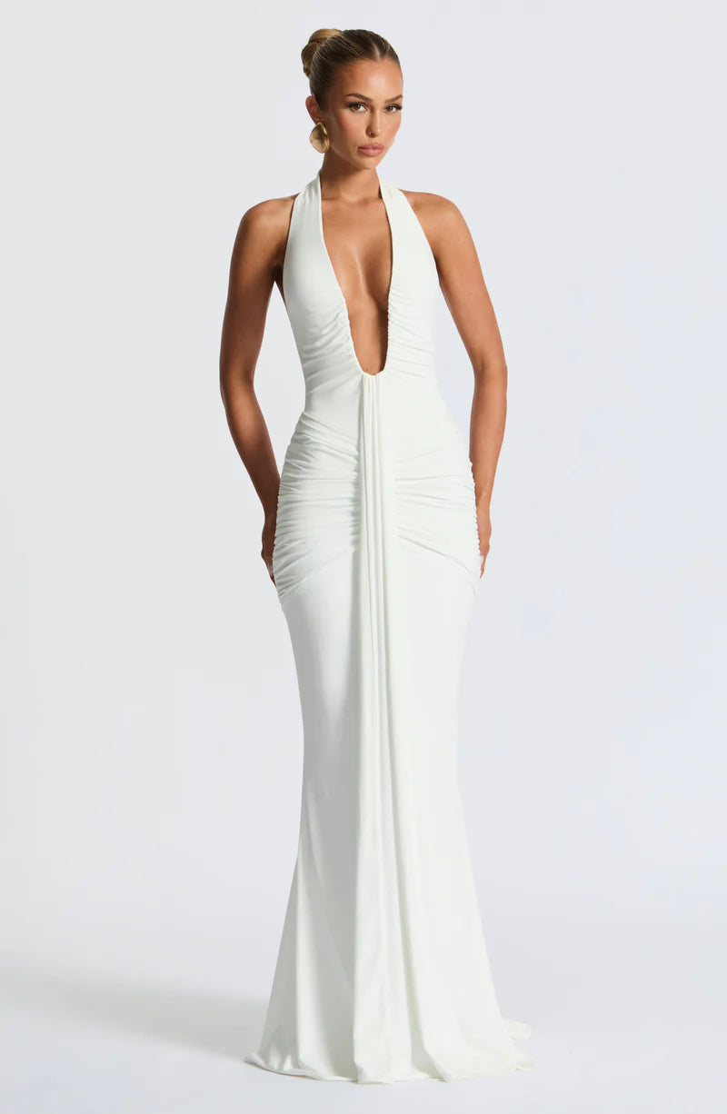 MARIE MAXI VESTIDO - BLANCO