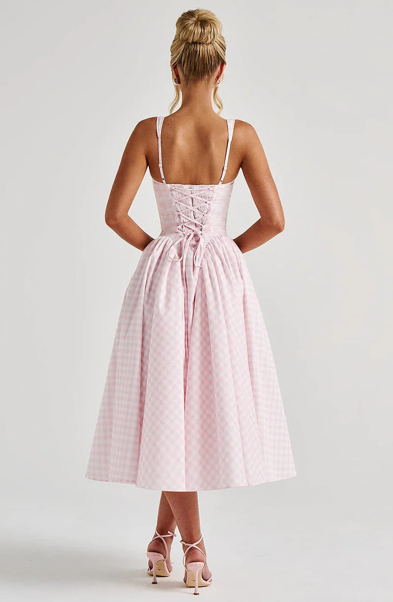 SELENA MIDI VESTIDO - ROSA