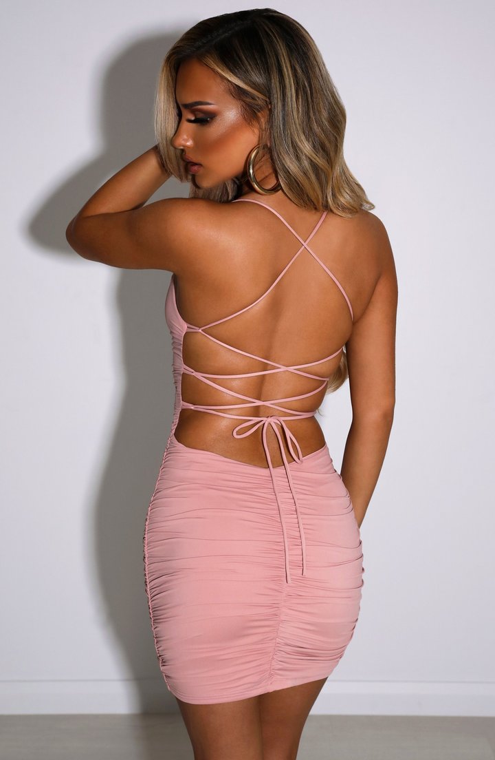 NAHIA MINI VESTIDO - ROSA